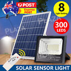 150w Led Solar Light Street Flood Sensor Remote Outdoor Garden Security Lamp Au