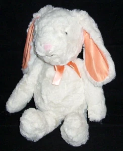 Kids Preferred Furriends Bunny 2020 Peach Orange Ears Bow Stuffed Animal  - Picture 1 of 4