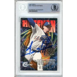 1997 Circa #287 Trevor Hoffman Signed Card AUTO Beckett BAS Slabbed SD Padres - Picture 1 of 5