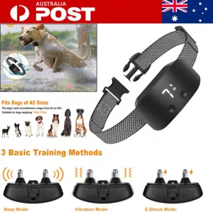 Dog Bark Collar Compact Anti Barking Stop Barking Training Sound-vibrate-shock - Picture 1 of 10