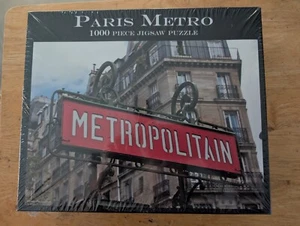 1000 Teile Puzzle "Paris Metro" von Pinkey Puzzles, 19 x 26,75 neu ungeöffnet - Bild 1 von 2