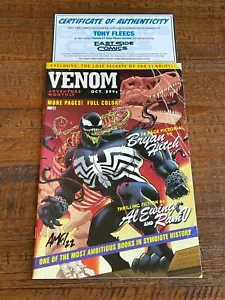 VENOM 1 TONY FLEECS SIGNED COA TRADE DRESS VARIANT-A 2021 SPIDER-MAN STRAY DOGS - Picture 1 of 2