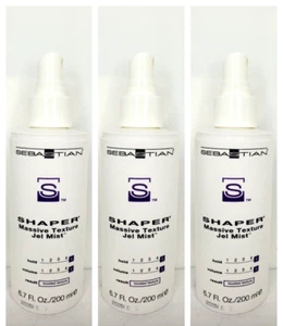 3 SebastianSHAPER MASSIVE TEXTURE JEL MIST Strong Hold 6.7 oz Ea ( GEL ) - Picture 1 of 1
