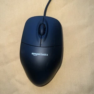 Amazon Basics 3-Button USB Wired Computer Mouse (Black) - Picture 1 of 3