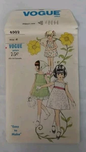 Vestito fantasia bambina Little Vogue 6502 vintage taglia 4 non tagliato - Foto 1 di 2
