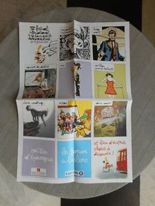 PRATT ZEP CAVAZZANO... PETITE AFFICHE AVANT-PROGRAMME ANGOULÊME 2005 ÉTAT NEUF - Imagen 1 de 2