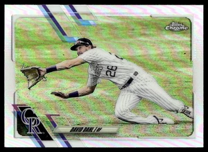 2021 Topps Chrome Refractor David Dahl Colorado Rockies #179 - Picture 1 of 2