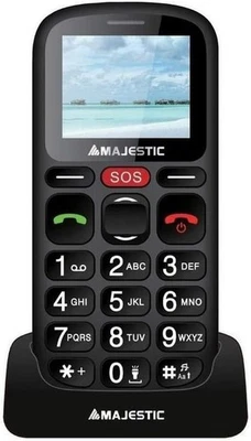 TELEFONO CELLULARE PER ANZIANI EMERGENZA SOS TASTI GRANDI MAJESTIC SILENO 30R - Immagine 1 di 2