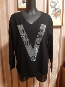 Villa Damen Pullover, Gr.L/XL, Schwarz - Bild 1 von 6