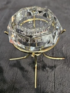 Party lite Diamond Shaped Crystal Candle Holder - Picture 1 of 5