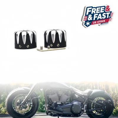 For Harley Davidson Street Glide Road King Softail 2008-2024 Front Axle Caps - Imagem 1 de 4