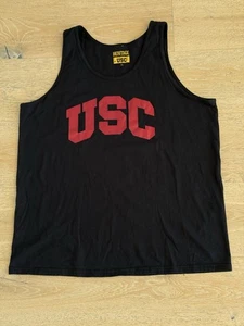 Camiseta sin mangas USC Trojans de algodón negra para hombre talla XL - Imagen 1 de 4