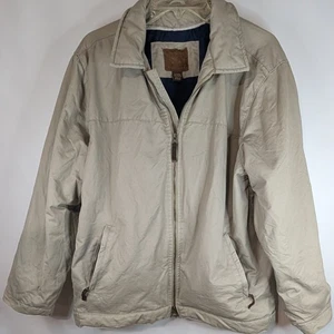 Faded Glory Originals Herren M Canvas Chore Mantel Stepp gefüttert Arbeit Bomber hellbraun Jacke - Bild 1 von 19