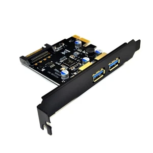 2 Port 5Gbps USB 3.0 PCIE Expansion Card Expansion Card PC Data Transfer Host - Picture 1 of 8