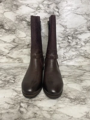 Зимние Softwalk Marlowe городской загрузки кожи и замши серый/коричневый Wmn размер 11 новый в коробке - Изображение 1 из 4