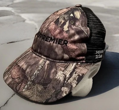 Polypremier Sherwin-Williams 帽子迷彩帽绿色网眼平沿帽可调节 Mossy O — 第 1/4 张图片