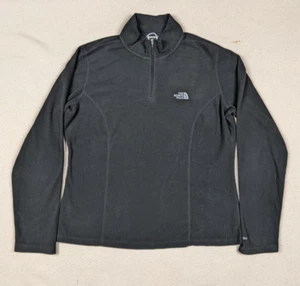 Giacca pullover con cerniera The North Face TKA 100 1/4 nera donna taglia large - Foto 1 di 16
