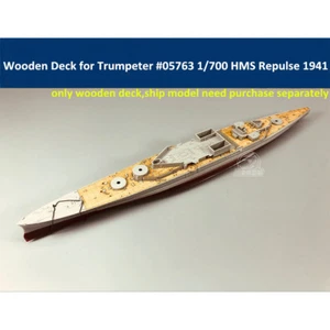 Wooden Deck for 1/700 Trumpeter 05763 HMS Repulse 1941 Model CY700037 - Picture 1 of 7
