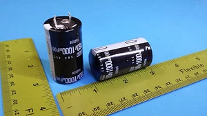 (4 pcs) Capacitor Aluminum Electrolytic, 1000UF 160V NCC Snap in,SMG160VNSN1000M - Picture 1 of 8