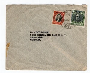 Chile 1929 correo aéreo temprano Santiago a Buenos Aires Argentina - Imagen 1 de 2