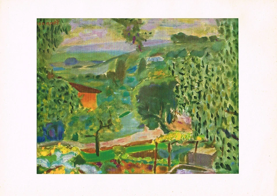 Impresión artística vintage de paisaje de mediados de siglo de Pierre Bonnard Foto 1 de 1