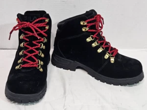 Fila Diviner Black Suede Hiking/Casual Fashion Boots 1HM00553-030 Men size 8 - Picture 1 of 13