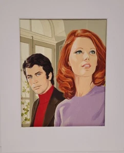 Original cover art for RAINBOW ROMANCE In Search of a Name by JAD 11"x 9 1/2" - Foto 1 di 3