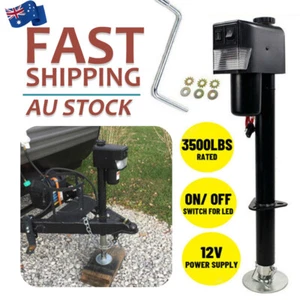 AU Electric Jack Stand Wheel 12v 1587kg Caravan Trailer Boat Stabilizer Leg HD - Picture 1 of 13
