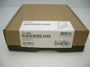 POLY Blackwire 3320 BW3320-M Stereo USB-A PC Corded Headset for Microsoft Teams - Picture 1 of 2