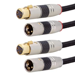 Cable XLR 3 pines conector XLR > conector XLR audio Hifi cable de micrófono DMX OFC cobre - Imagen 1 de 12