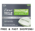 Dove Men+Care Bar 3 in 1 Cleanser Extra Fresh, Deeply Cleans, 3.75 oz, 12 Bars