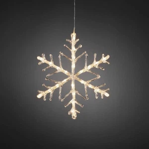 Konstsmide 4440-103 LED Acryl Fenster Außen Deko Winter Schneeflocke warmweiß - Bild 1 von 5