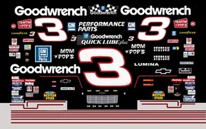 #3 Calcomanías de vinilo Nascar Dale Earnhardt Sr. Goodwrench Lumina 1994 escala 1/12 - Imagen 1 de 2