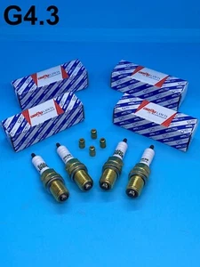 Set of 4 OEM Alfa Romeo Giulia 75 164 GTV Alfetta Golden Lodge 4 Spark Plugs - Picture 1 of 3