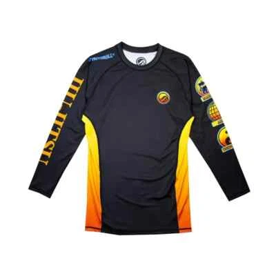 Malibu Shoyoroll Rash Guard Competitor LS & Bjj Training Shorts Yellow No Gi - Image 1 of 4