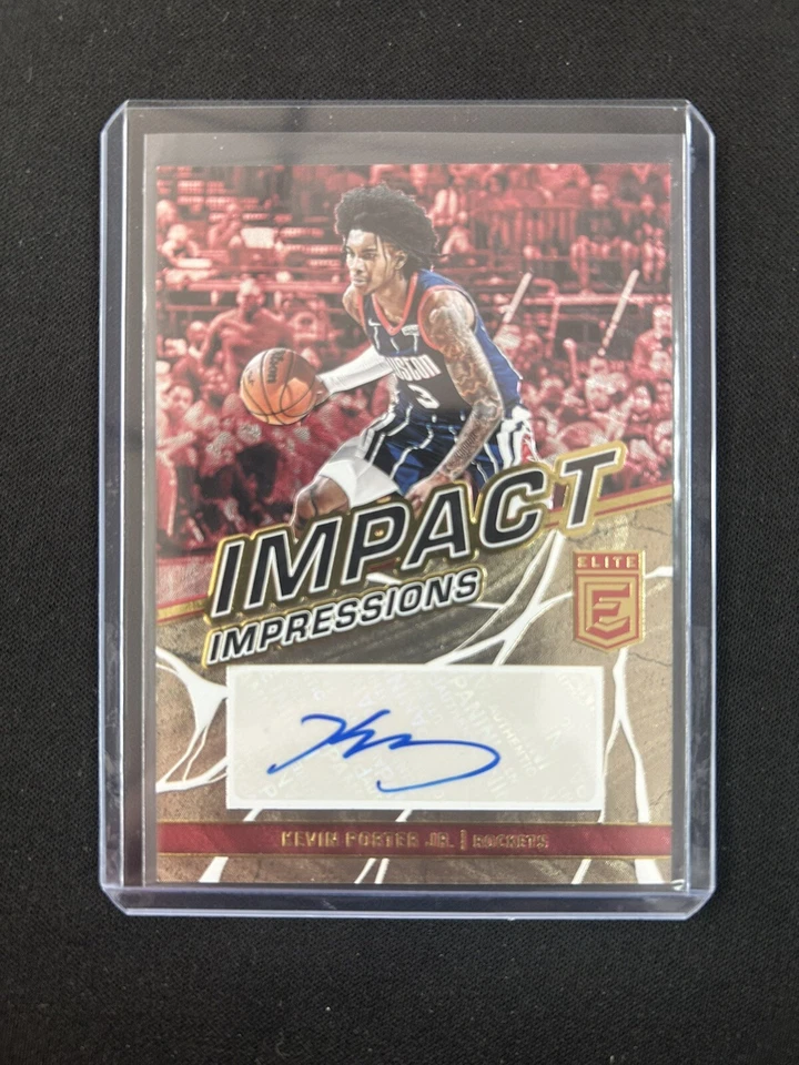 2022-23 Donruss Elite Impact Impressions Kevin Porter Jr. Auto Rockets #II-KPJ - Image 1 of 2