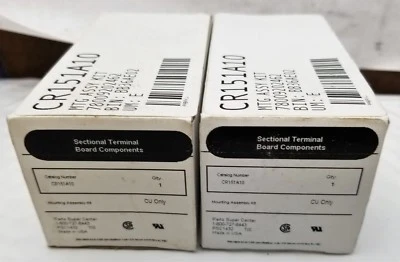 (2) GE Controls CR151A10 Terminal Block Mounting Assembly Kit [C1B1] - Image 1 of 4