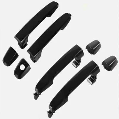 For Toyota RAV4 Exterior Door Handle Front&Rear LH & RH Side Black 2001 - 2012 Foto 1 de 4