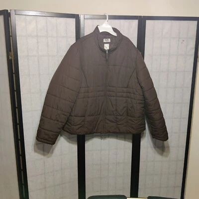 Athletic Works Puffer Jacket 3X Brown - Image 1 of 4