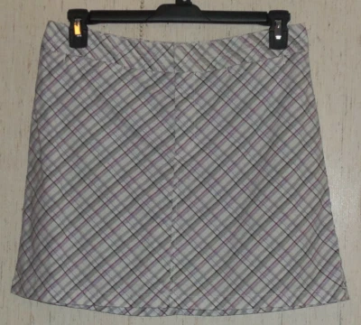 EXCELENTE SCOOTER/SKORT MUJER DOCKERS GRIS CLARO A CUADROS TALLA 8 Foto 1 de 3