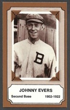 1975 FLEER LAUGHLIN BASEBALL PIONEERS #17  Johnny Evers  BOSTON BRAVES  EX-MT  B