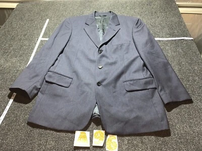 CHAQUETA TRAJE AZUL MARINO FIRMA GEOFFREY BEENE TELA ITALIANA 44L (20X32) Foto 1 de 4