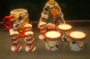 LEFTON CHRISTMAS PORZELLAN - "YOU CAN NEVER OVERDECORATE" KRUG, BONBONIERE, ETC. - Bild 1 von 12