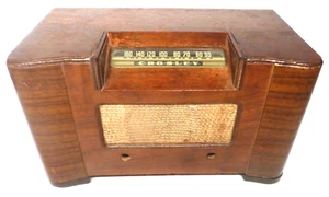 Vintage CROSLEY 56TJ TISCHPLATTE: HOLZSCHALE mit Grilltuch 13 x 7 x 8" - Bild 1 von 7