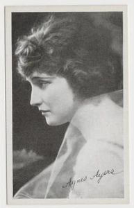 Agnes Ayres circa 1917-1921 Kromo Gravure Trading Card - Silent Film Star - Picture 1 of 2