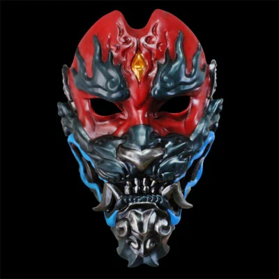 Japanese Style Hannya Resin Mask Halloween Party Cosplay Props Full Face Mask  - Image 1 of 4