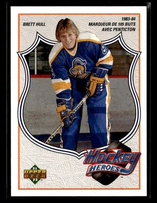 1991-92 Upper Deck - Hockey Heroes: Brett Hull - #1 Brett Hull - Image 1 of 2