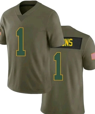 ¡Nuevo! Camiseta deportiva para hombre #1 Parsons Green Bay Player adulto - toda cosida XL Foto 1 de 4