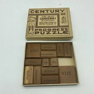 Raro rompecabezas de madera Chicago 1933 Century Of Progress completo 20 - Imagen 1 de 4