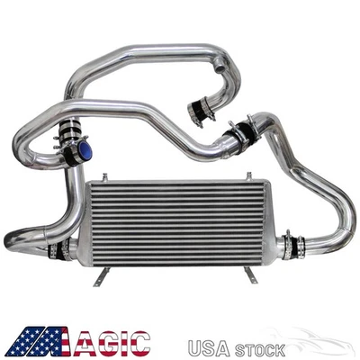 Kit intercooler montaje frontal BK para 96-00 Subaru Impreza GC8 WRX STI EJ20 RS FMIC Foto 1 de 4